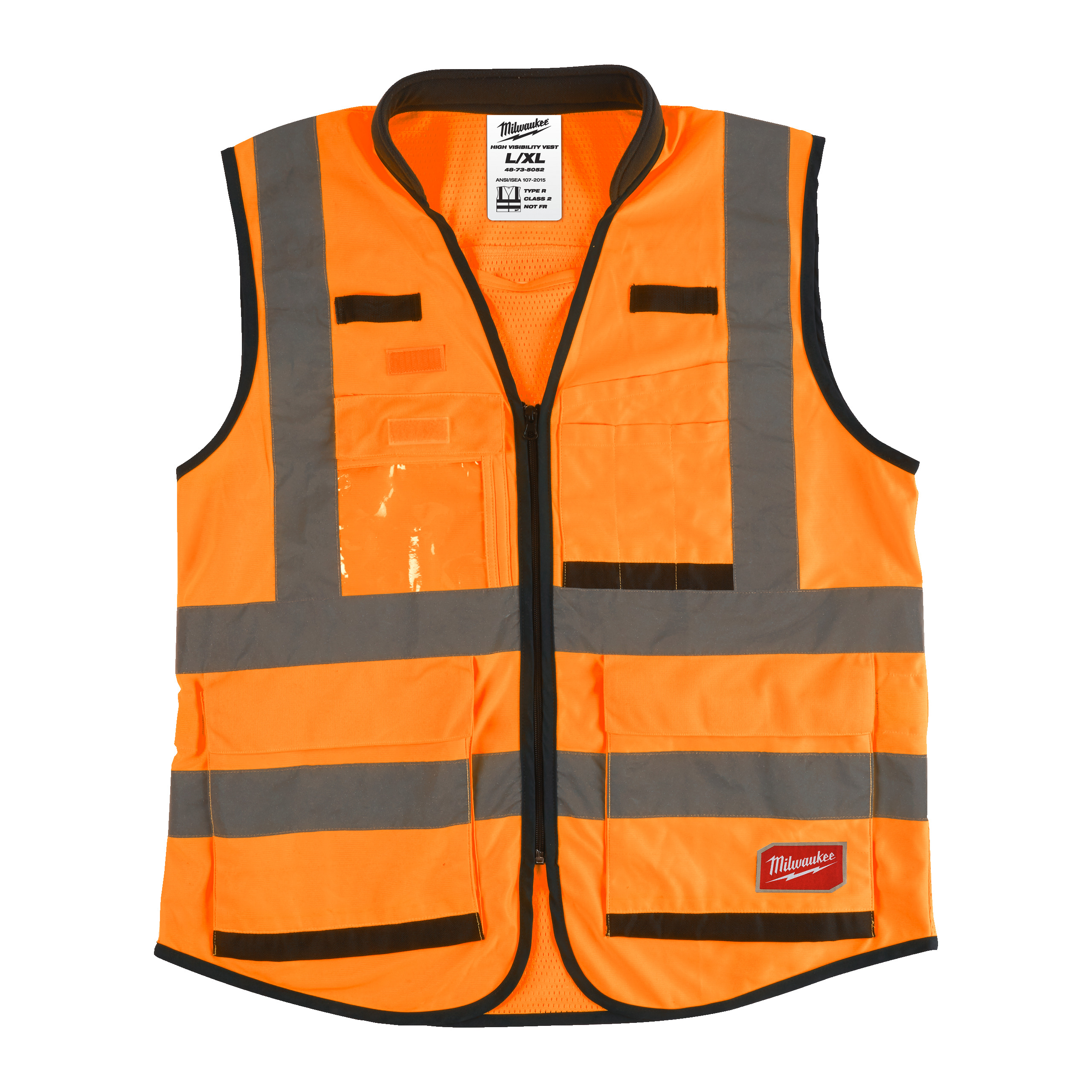Premium Warnschutzweste orange | Größe L/XL