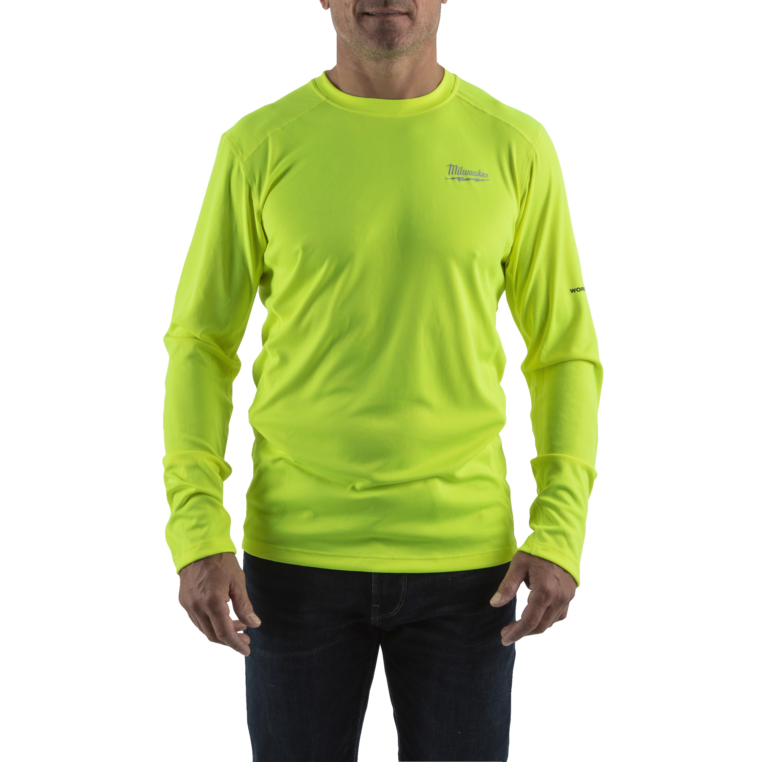 Funktions-Langarm-Shirt gelb mit UV-Schutz (WWLSYL-M)