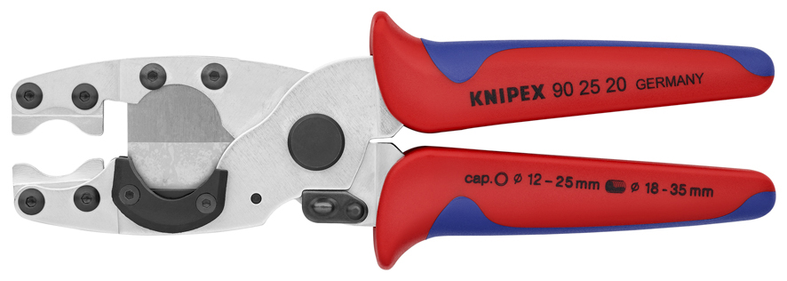 KNIPEX 90 25 20 SB Rohrschneider für Verbund- und Schutzrohre mit Mehrkomponenten-Hüllen verzinkt 21
