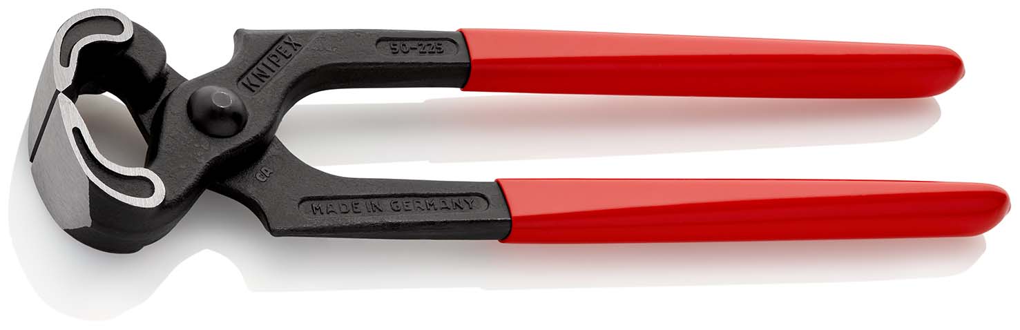 KNIPEX 50 01 225 SB Kneifzange mit Kunststoff überzogen schwarz atramentiert 225 mm (SB-Karte/Bliste