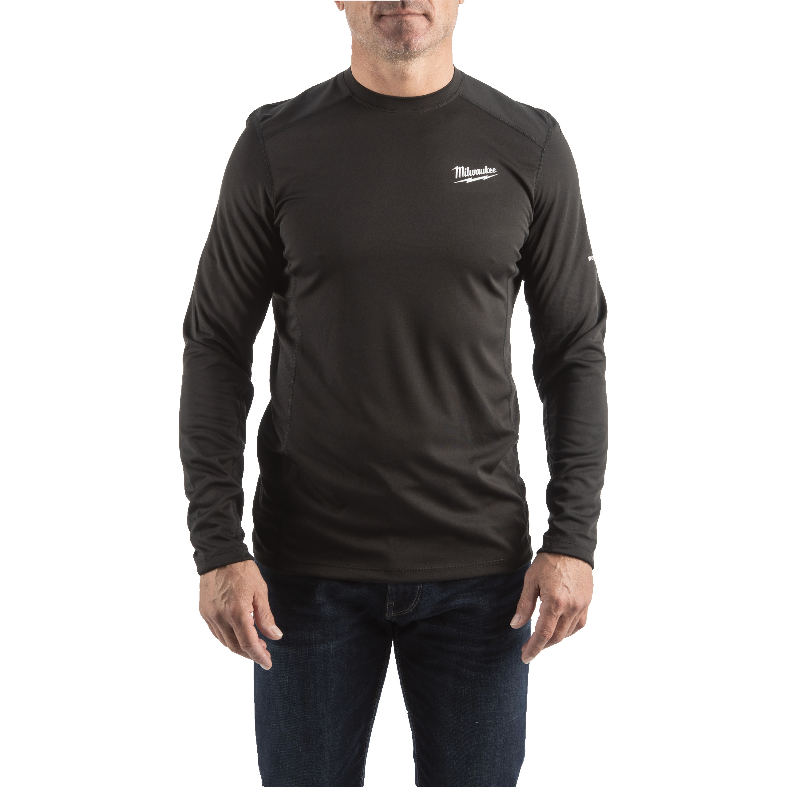 Funktions-Langarm-Shirt schwarz mit UV-Schutz (WWLSBL-M)