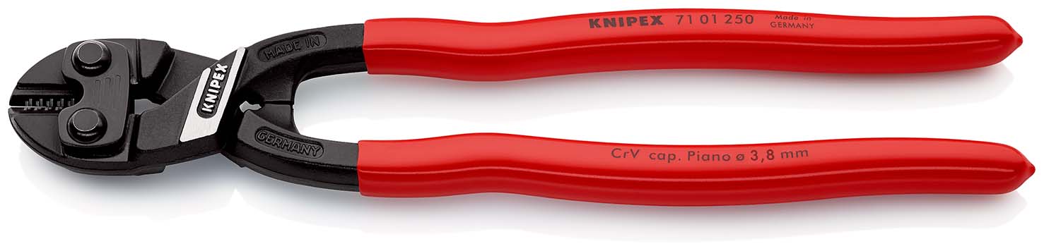 KNIPEX 71 01 250 SB CoBolt® XL Kompakt-Bolzenschneider mit Kunststoff überzogen schwarz atramentiert