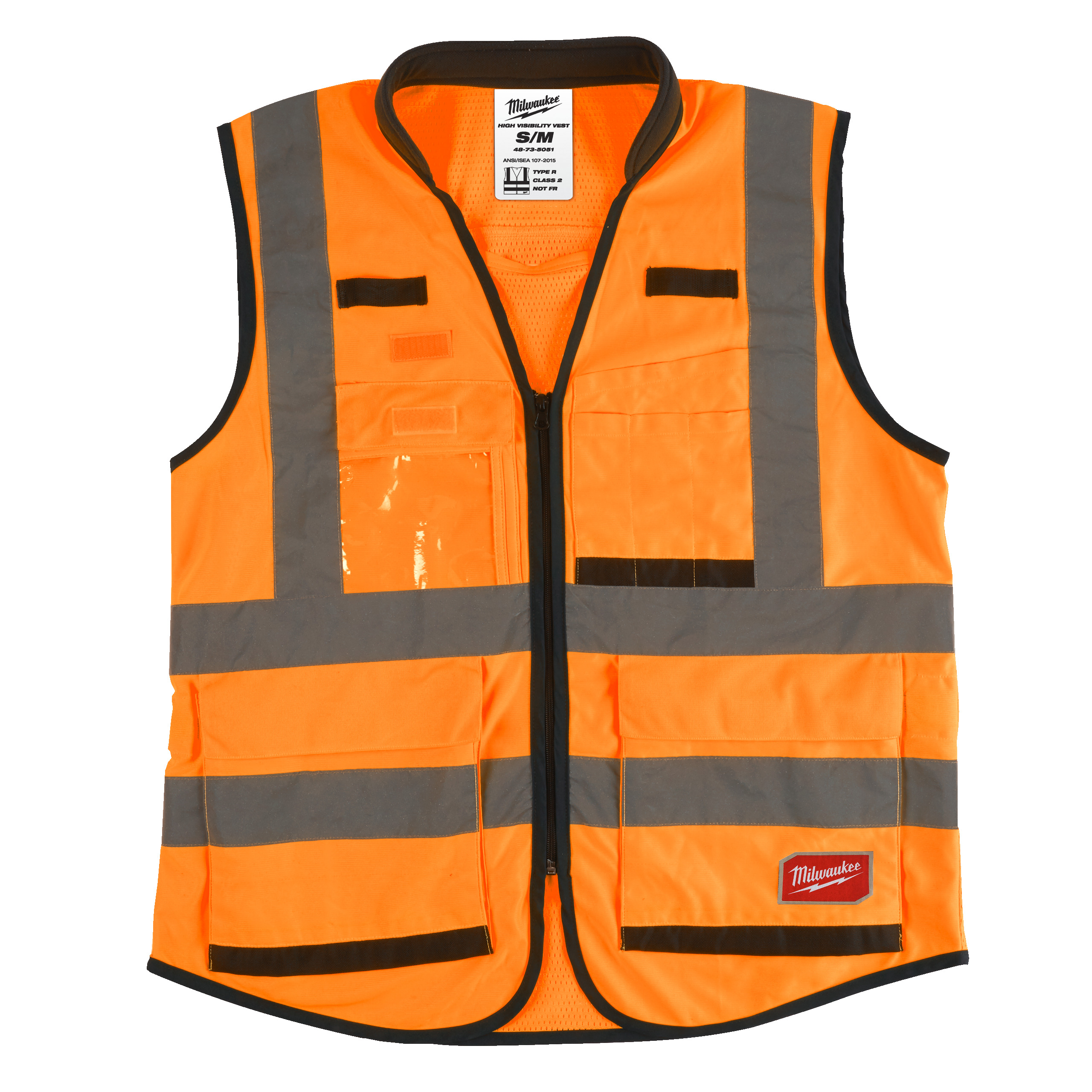 Premium Warnschutzweste orange | Größe S/M