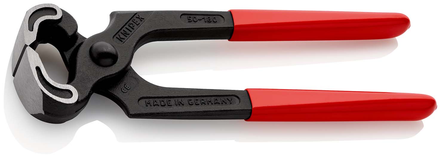 KNIPEX 50 01 180 SB Kneifzange mit Kunststoff überzogen schwarz atramentiert 180 mm (SB-Karte/Bliste