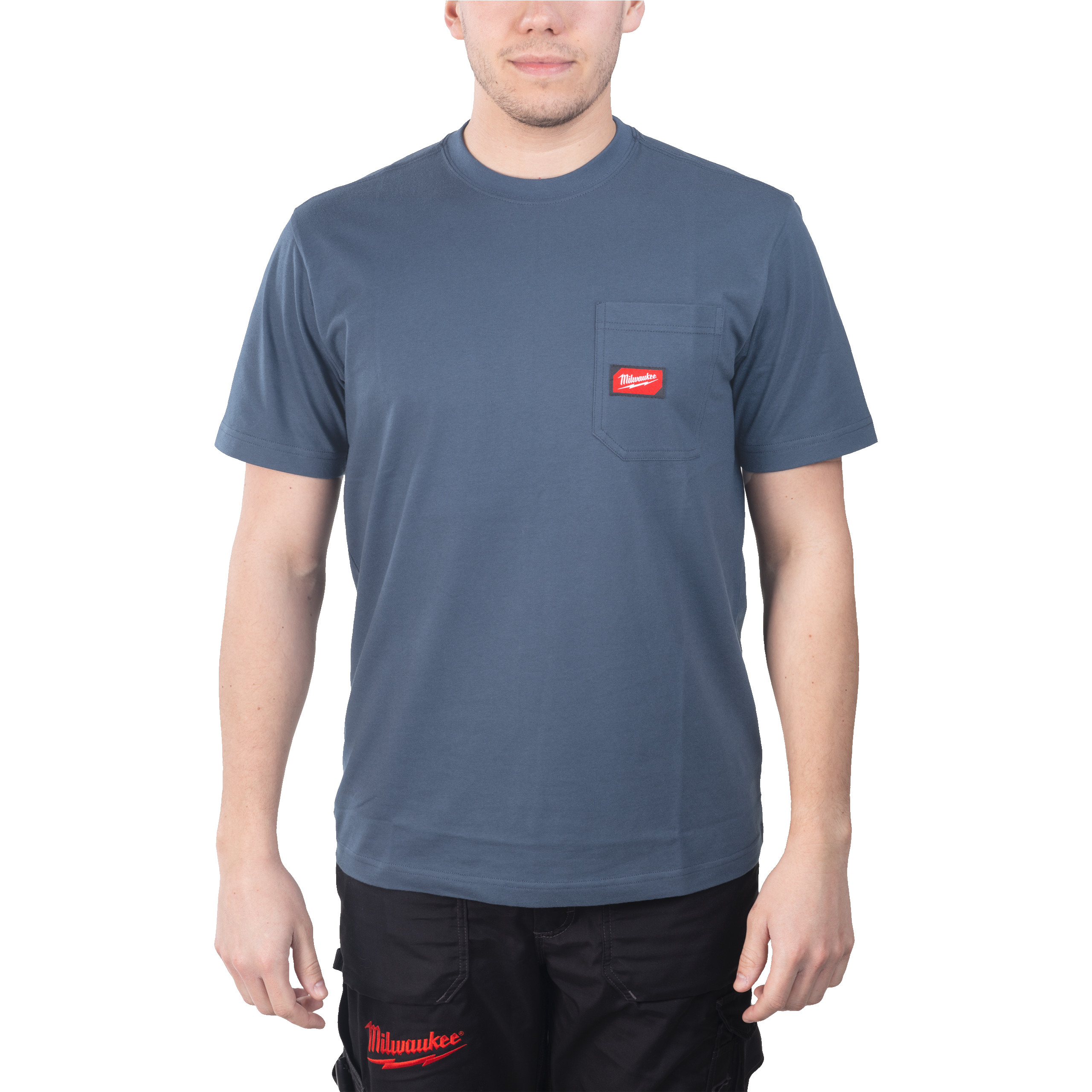 Arbeits-T-Shirt blau mit UV-Schutz (WTSSBLU-M)